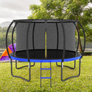 12FT Outdoor Trampoline with Inner Safety Enclosure Net, Ladder, PVC Spring Cover Magic Cars 1