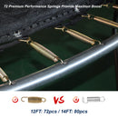 12FT Outdoor Trampoline with Inner Safety Enclosure Net, Ladder, PVC Spring Cover Magic Cars 5