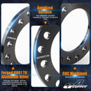 8 Lug Universal Wheel Spacers 12mm for F250 E350 Ram 2500 - Black, Set of 2 Magic Cars 3