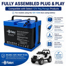 12V 12Ah SLA AGM Battery for Ride-On Vehicles, Easy Installation Replacement for Gator Magic Cars 3
