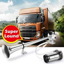 12V 150dB 18-Inch Chrome Zinc Single Trumpet Truck Air Horn Magic Cars 5