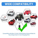 12V 1A Power Adapter for Ride-On Toys with 10ft Extra Long Cable, DC 5.5mm x 2.1mm Magic Cars 4