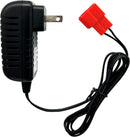 12V 1A Battery Charger for Ride-On Toy Car with Red Square Plug, 100-240V Magic Cars 2