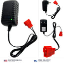 12V 1A Battery Charger for Ride-On Toy Car with Red Square Plug, 100-240V Magic Cars Variant 0