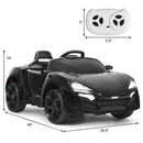 12V 2.4G RC Electric Vehicle with Lights in Black Magic Cars 3