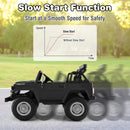 12V 2-Seater Battery-Powered Ride-On Car with 3-Point Seat Belts and Doors, Black Magic Cars 5