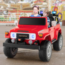 12V 2-Seater Battery Powered Ride-On Car with 3-Point Seat Belts and Doors Red Magic Cars 2