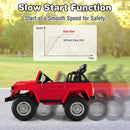 12V 2-Seater Battery Powered Ride-On Car with 3-Point Seat Belts and Doors Red Magic Cars 5