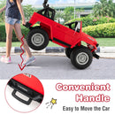 12V 2-Seater Battery Powered Ride-On Car with 3-Point Seat Belts and Doors Red Magic Cars 7