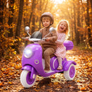 12V Electric Motorcycle for Two with Three Wheels, Spacious Storage Box & LED Light Magic Cars 1
