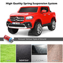 12V 2-Seater Kids Ride-On Car Licensed Mercedes Benz X-Class RC with Trunk Red Magic Cars 5