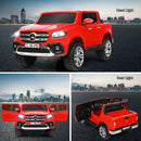 12V 2-Seater Kids Ride-On RC Car Licensed Mercedes-Benz X-Class with Trunk Red Magic Cars 8