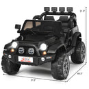 12V Black 2-Seater Kids Electric Truck with Remote Control and Storage Magic Cars 4