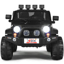 12V Black 2-Seater Kids Electric Truck with Remote Control and Storage Magic Cars Variant 0