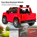 12V 2-Seater Licensed GMC Kids Electric Ride-On Truck with Remote Control and Storage Box, Red Magic Cars 6
