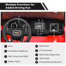 12V 2-Seater Licensed GMC Kids Electric Ride-On Truck with Remote Control and Storage Box, Red Magic Cars 8