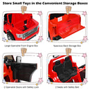 12V 2-Seater Licensed GMC Kids Electric Ride-On Truck with Remote Control and Storage Box, Red Magic Cars 9