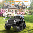 12V Two-Seat Electric Ride-On Truck with Remote Control, LED Lights, and MP3 for Kids Magic Cars 13