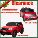12V/24V 2-Seater Ride-On Land Rover Truck Toy Car with Remote Control Red Magic Cars 7