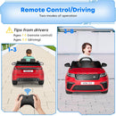 12V/24V Licensed Land Rover Red 2-Seater Ride-On Truck Car Toy with Remote Control Magic Cars 25