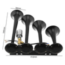 12V/24V Air Horn for Truck and Train - 185dB Loud Four Trumpet Air Horn Magic Cars 1