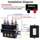12V 250A Winch Solenoid Relay Contactor with 6 Protective Caps and Relay Thermal Protection Magic Cars 4