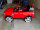 12V 3.7 MPH 2-Seater Licensed Land Rover Toy Car with Parent Remote Control Red Magic Cars 3
