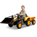12V 3-in-1 Kids Electric Ride-On Excavator Bulldozer Tractor with Remote and Trailer Magic Cars 15