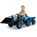 12V 3-in-1 Kids Electric Ride-On Excavator Bulldozer Tractor with Remote and Trailer Magic Cars 21