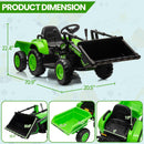 12V 3-in-1 Kids Electric Ride-On Excavator Bulldozer Tractor with Remote and Trailer Magic Cars 5