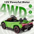 12V 4WD Kids Ride-On Car with Safety Features and Built-In Music Lamborghini Style Magic Cars 3
