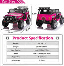 12V 7Ah 2-Seater Electric Ride-On Truck Car for Kids with Parent Remote Control Magic Cars 5