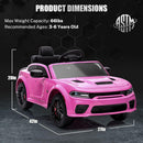12V 7Ah Kids Electric Ride-On Car Licensed Dodge Charger SRT Hellcat with Battery Magic Cars 7