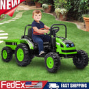 12V 7AH Kids Ride-On Tractor with Trailer, Remote Control, LED Lights, Music, and Suspension Magic Cars 7