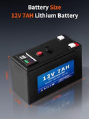 12V 7Ah Lithium Power Wheels Battery with Dual USB Ports Magic Cars 5