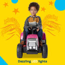 12V Battery-Powered Electric Tractor with 7AH Battery, Treaded Tires and Trailer for Toddlers Magic Cars 2