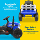 12V Battery-Powered Electric Tractor with 7AH Battery, Treaded Tires and Trailer for Toddlers Magic Cars 3