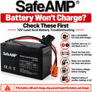 12V 9.5Ah Red 2-Pin Battery for Ride-On Vehicles Magic Cars 6