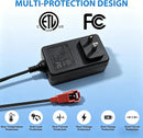 12V 1A Square Plug Battery Charger with 10ft Cord for Ride-On Car Toys Magic Cars 1
