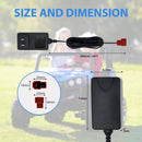 12V 1A Square Plug Battery Charger with 10ft Cord for Ride-On Car Toys Magic Cars 2