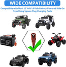 12V 1A Square Plug Battery Charger with 10ft Cord for Ride-On Car Toys Magic Cars 4