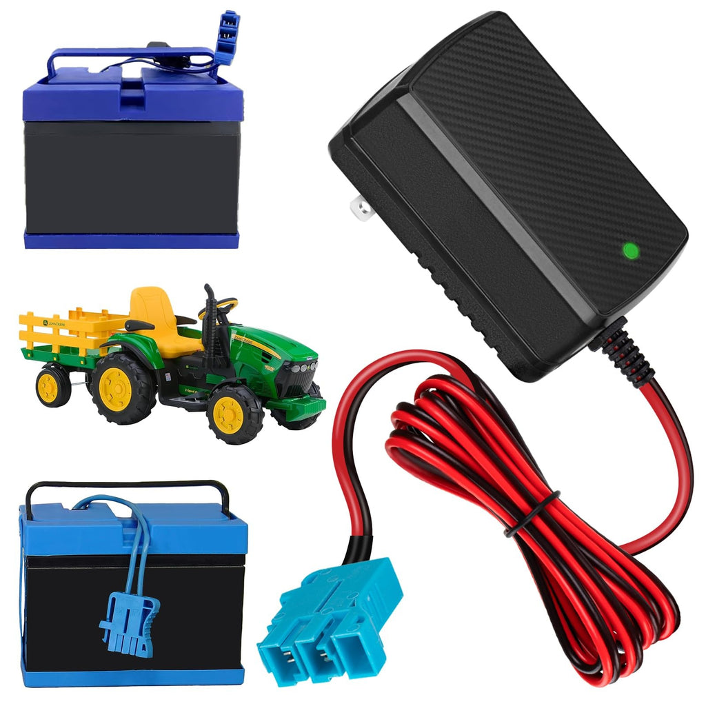 12V Charger for PegPerego John Deere Ground Force Tractor Battery