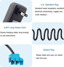 12V Battery and Charger Kit Compatible with Peg Perego Ground Force Tractor John Deere Gator XUV Magic Cars 5