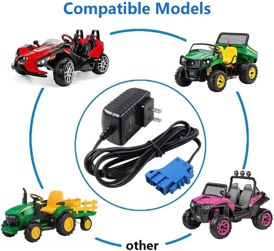 Chargeur Atv Peg Perego Chargeur Batterie 12V 1A Compatible Peg Perego - John Deere Gator, Polaris, RZR Avec LED