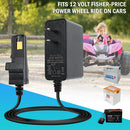 12V Battery Charger Adapter for Kids Ride-On Power Wheels Toys Magic Cars 8