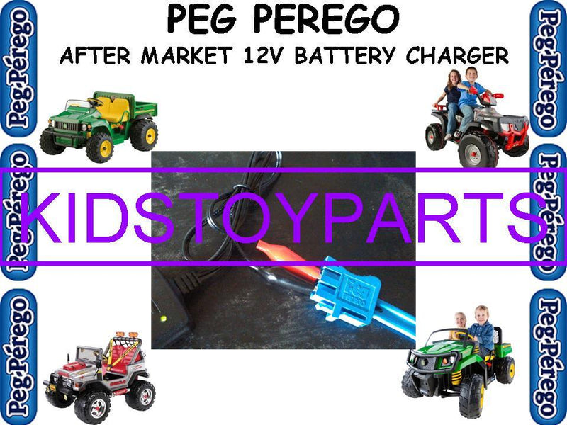 peg perego 12v battery charger 12V Battery Charger PEG PEREGO TRUCKS AND CARS 2 Year Warranty -