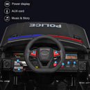 12V Battery-Powered Electric Police Ride-On Car with Parent Remote Control for Kids Ages 3-8 Magic Cars 3