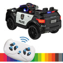12V Battery-Powered Electric Police Ride-On Car with Parent Remote Control for Kids Ages 3-8 Magic Cars 4