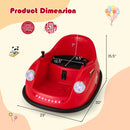 12V Battery-Powered Kids Electric Ride-On Bumper Car with Remote Control and Training Wheels Magic Cars 5