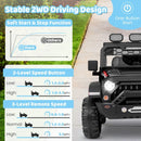 12V Battery Powered Kids Electric Ride-On Truck with Remote Control, Power Display, and 3-Speed Settings Magic Cars 7